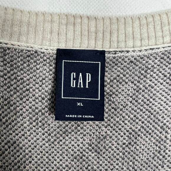 Gap Merino Extra Fine Wool Blend Animal Print Pullover Knit Sweater Size XL - Picture 2 of 11